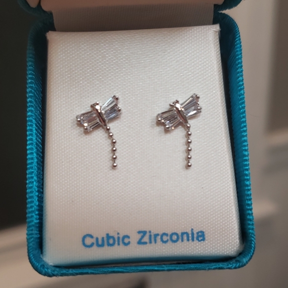 Jewelry - Cubic Zirconia Dragonfly  Earrings